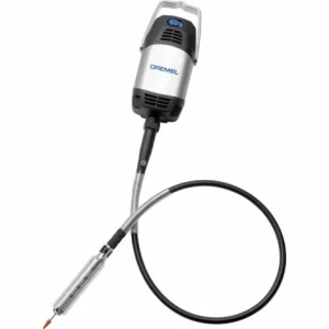 Schlussverkauf 🔔 Dremel 9100 Fortiflex, Hängender Motor, 21 Tlg. Zubehör, Biegsame Welle, 1 Abnehmbares Handstück, Fußpedal, Wandhaken Mit Wandmontageplatte ⌛ 9